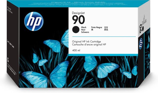 HP Cartuccia inchiostro nero DesignJet 90, 400 ml