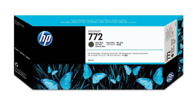 HP Cartuccia inchiostro nero opaco DesignJet 772, 300 ml