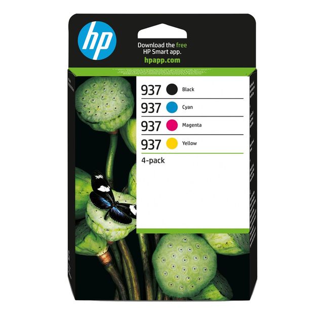 HP Confezione da 4 cartucce di inchiostro CMYK originali 937