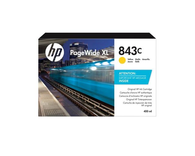 HP INC HP 843C 400-ML YELLOW INK CARTRIDGE