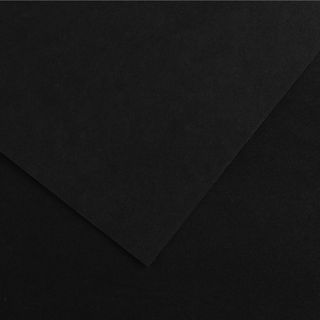 Foglio Colorline - 70x100 cm - 220 gr - nero - Canson