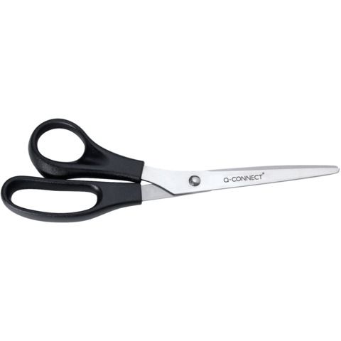 Forbici per mancini Q-Connect nero 21 cm KF15757
