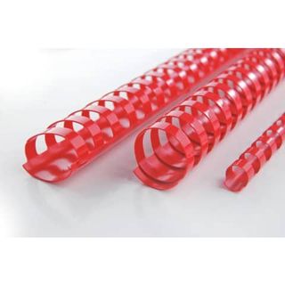 GBC CombBind - 12 mm - 21 anelli - A4 (210 x 297 mm) - 95 fogli - rosso - 100 p…