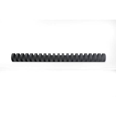 GBC CombBind - 19 mm - 21 anelli - A4 (210 x 297 mm) - 165 fogli - nero - 100 p…