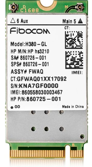 HP hs3210 - Modem cellulare wireless - 3G - M.2 Card - 21.6 Mbps - per ProBook …