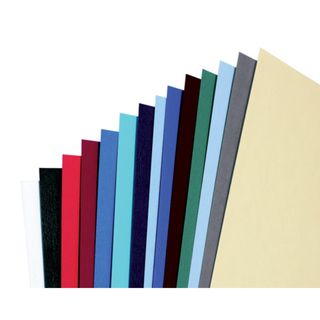 GBC LeatherGrain - A4 (210 x 297 mm) - blu reale - 250 g/m² - 100 pezzi coperti…