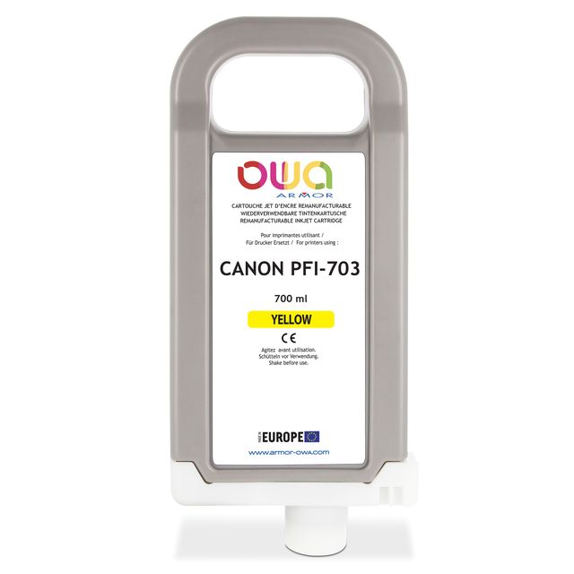 Armor Cartuccia per Canon PFI-703 Giallo 700ml