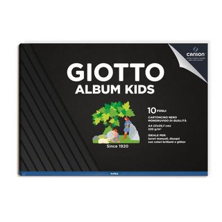 GIOTTO KIDS - Album - A4 - 10 fogli / 20 pagine - nero