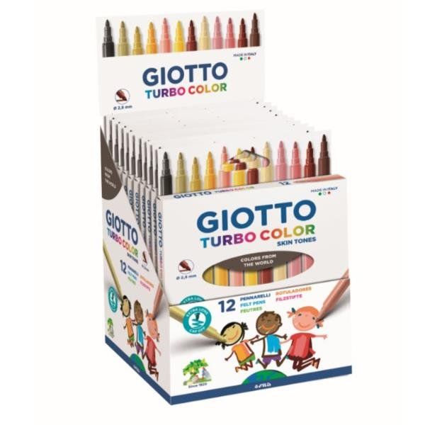 GIOTTO Turbo Color - Penna punta in fibra - colori assortiti nelle tonalità del…