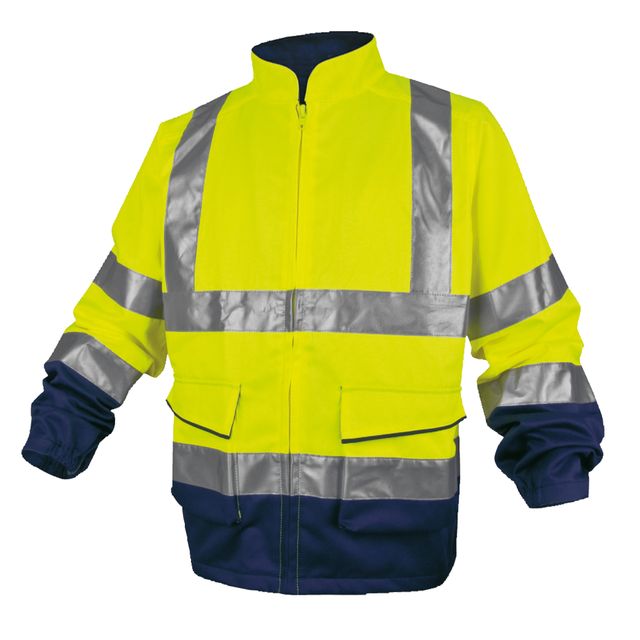 Giacca PHVE2 panostyle Tg. L giallo fluo e blu
