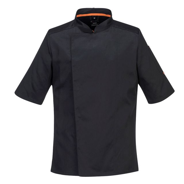 Giacca cuoco MeshAir Pro - maniche corte - taglia M - nero - Portwest
