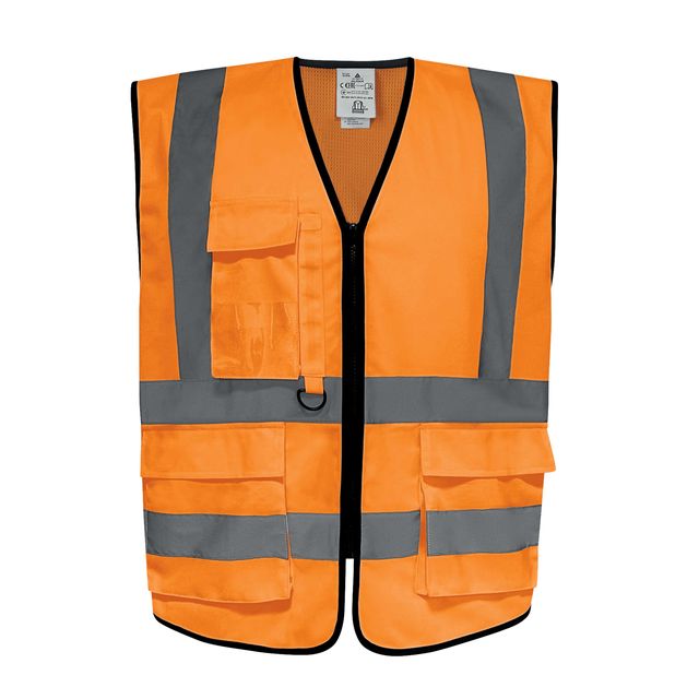 Gilet alta visibilità GILPOCK - poliestere riciclato - taglia L - arancio fluo …