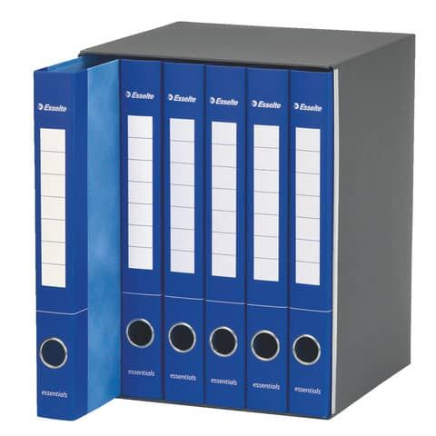 Gruppo di raccoglitori a 2 anelli Esselte S65 ESSENTIALS E6 blu dorso 4cm 6 car…