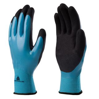 Guanti Wet&Dry VV636BL - poliammide - palmo in nitrile - taglia 10 - blu/nero -…