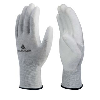 Guanti antistatico VE702PESD - poliestere / carbonio - taglia 09 - bianco - Del…