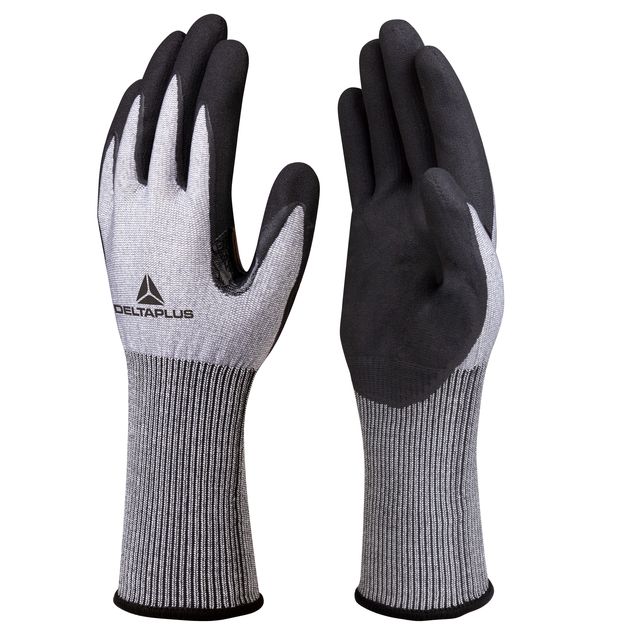 Guanti da lavoro Venicut01 - schiuma di nitrile - taglia 07 - grigio/nero - Del…
