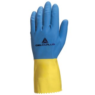 Guanti da lavoro industriale Duocolor 330 - lattice floccato cotone - taglia 7/…
