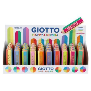 Happy Gomma a forma di matita colori assortiti Happy4 Giotto