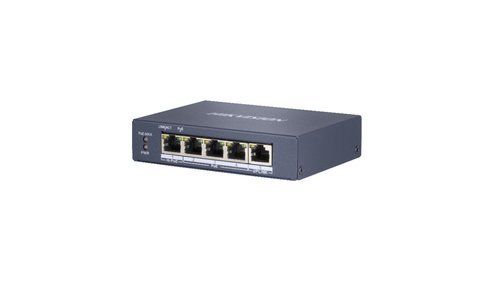Hikvision DS-3E0505HP-E e' uno switch di rete Gigabit con 4 porte LAN