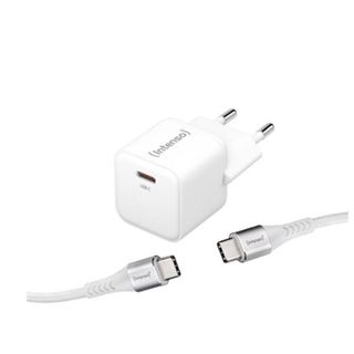 INTENSO GaN ADAPTER SET CARICABATTERIE DA RETE 30 W PD 3.0 QC 4.0 USB-C + CAVO …