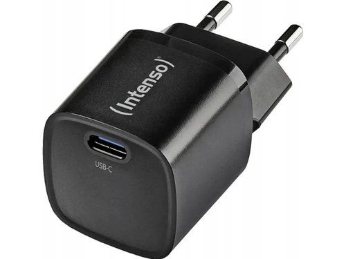 INTENSO POWER ADAPTER CARICABATTERIE DA TERE GaN FAST CHARGE USB-C 30 W NERO