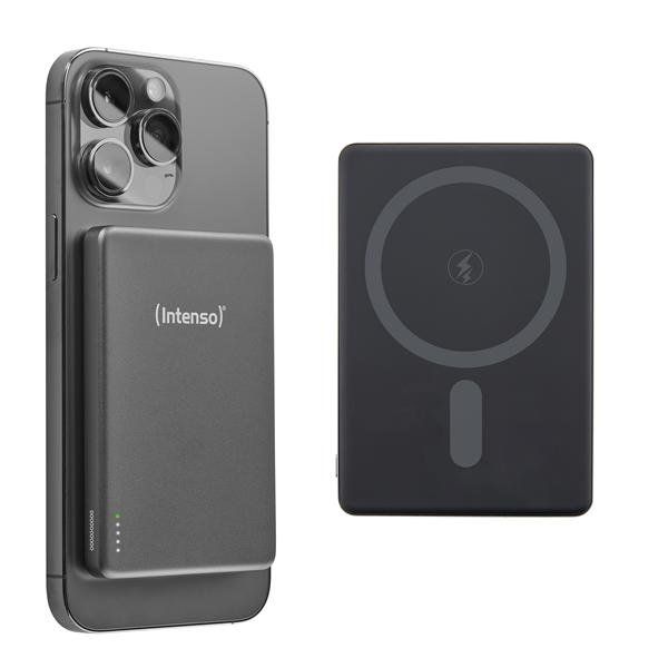 INTENSO POWER BANK MagSafe 5.000 mAh RICARICA WIRELESS GREY