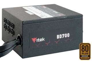 ITEK ALIMENTATORE BD700 - 700W, 80PLUS BRONZE, PFC ATTIVO, VENTOLA HDB 12CM, DC…