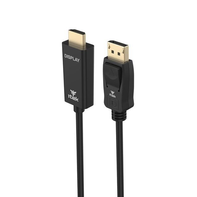 ITEK Cavo DP maschio a HDMI maschio- 4K 60Hz- FHD 120Hz- lunghezza 2m