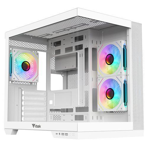 ITEK DARK CAVE DS TOWER GAMING ATX micro ATX Mini-ITX 3 x 12cm ARGB fan 2 x USB…