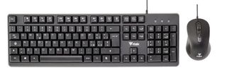 ITEK DEC C01 TASTIERA FULL SIZE QWERTY 105 TASTI + MOUSE USB NERO
