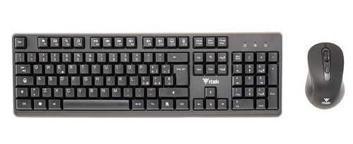 ITEK DEC W01 TASTIERA + MOUSE WIRELESS 2.4GHz NERO
