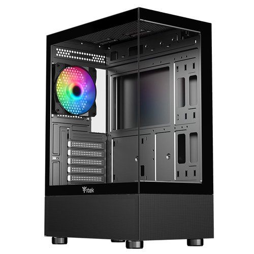 ITEK SHOWBUI 33B CASE GAMING TOWER ATX 12cm ARGB FAN PANNELLO FRONTALE E LATERA…