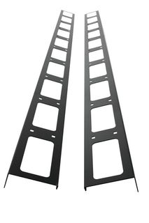 ITRack 309085, Pannello di gestione del cavo, Acciaio, Nero, 1 pz