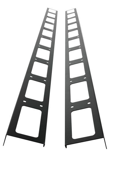ITRack 309085, Pannello di gestione del cavo, Acciaio, Nero, 1 pz