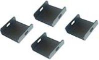 ITRack 309121, Kit di montaggio, Acciaio, Nero, 4 pz