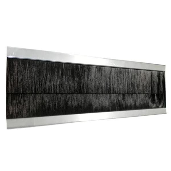 ITRack 309342, Pannello spazzolato, Alluminio, Poliammide, Nero, Argento, 2 pz