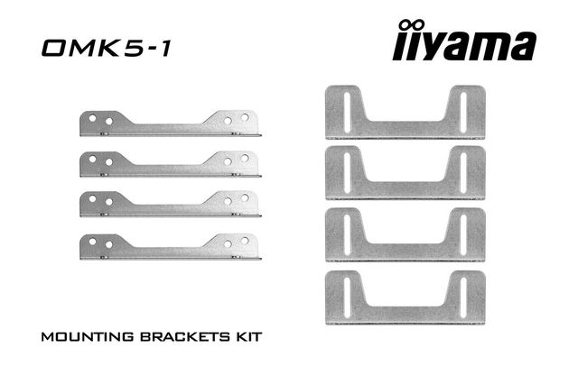 Iiyama OMK5-1 - Kit montaggio (8 brackets) - per touch screen - dimensione sche…