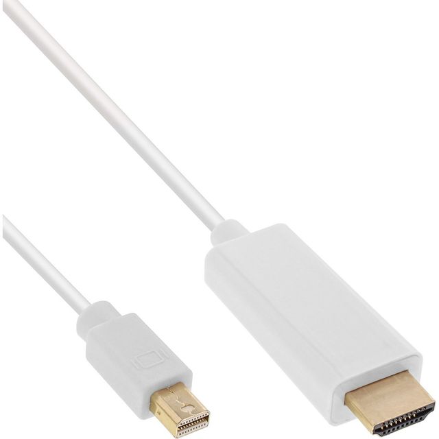 InLine Cavo Adattatore Mini DisplayPort / HDMI M/M con Audio 3m - Bianco