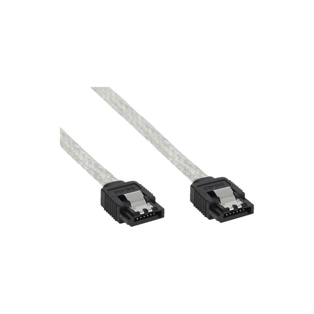 InLine Cavo SATA III (6Gb/s) Trasparente - 0,3m