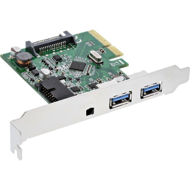 InLine Controller PCIe USB 3.1 2 Porte Type A