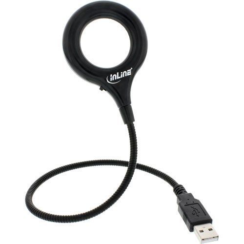 InLine Lente Ingrandimento 4x con LED - USB