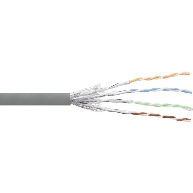 InLine Matassa Cavo Patch 100m Cat.6 1000 Mbit RJ45 - Grigio