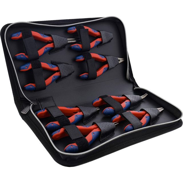 InLine Set Pinze per Elettronica - Kit 8 pezzi