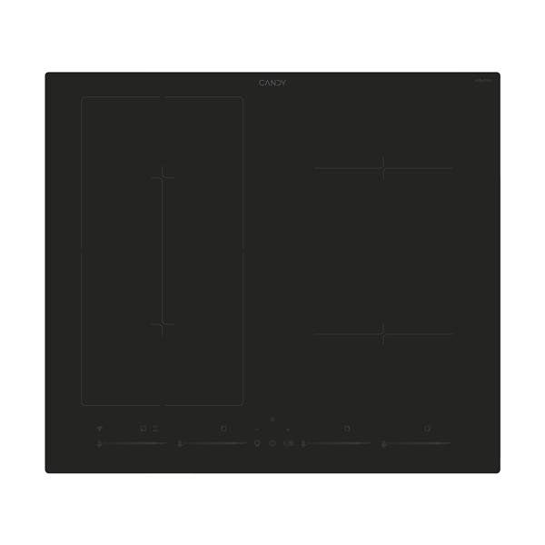 Induction Hob 60 cm, 4 zones, 7400 W, Black Candy CETPS64MCWFTT/1