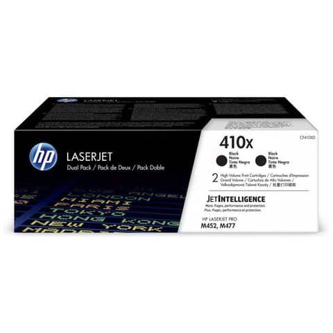 Hp - Confezione 2 Toner originale - 410X - Nero - CF410XD - 6.500 pag cad