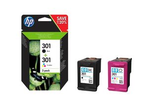 Hp - Confezione 2 cartucce ink originale - 301 - C/M/Y/K - N9J72AE - C/M/Y 165 …