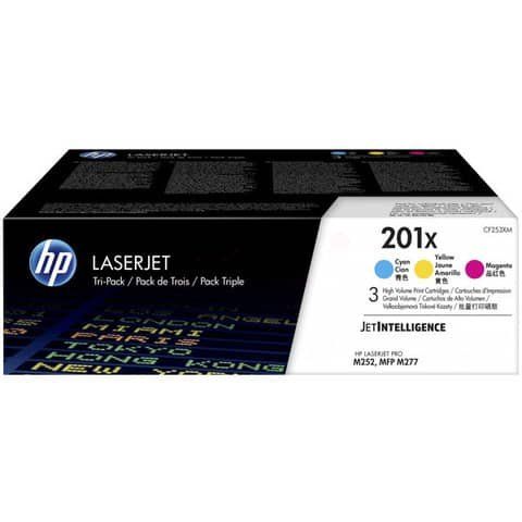 Hp - Confezione 3 Toner originale - 201X - C/M/Y - CF253XM - 2.300 pag cad