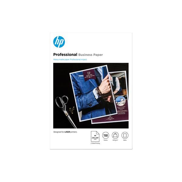 Hp - Confezione da 150 fogli carta fotografica HP originale opaca professionale A4/210 x 297 mm - 7MV80A