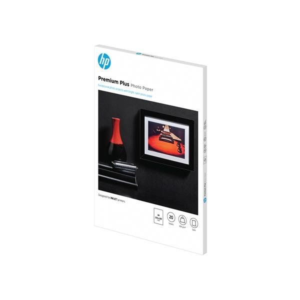 Hp - Confezione da 20 fogli carta originale fotografica HP Premium Plus - semi-…
