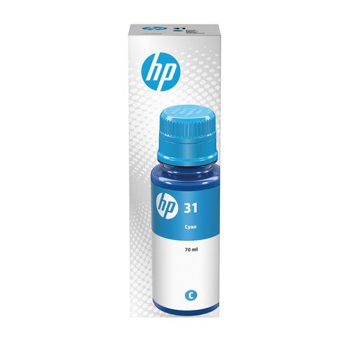 Hp - Flacone inchiostro originale - 31 - Ciano - 1VU26AE - 70 ml